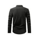 thumbnail image 3 of pstuiky camisas de manga larga para hombre, Camisa de negocios tipo cárdigan con cuello alto liso a la moda para hombre con botones tops de invierno para hombre s, 3 of 6