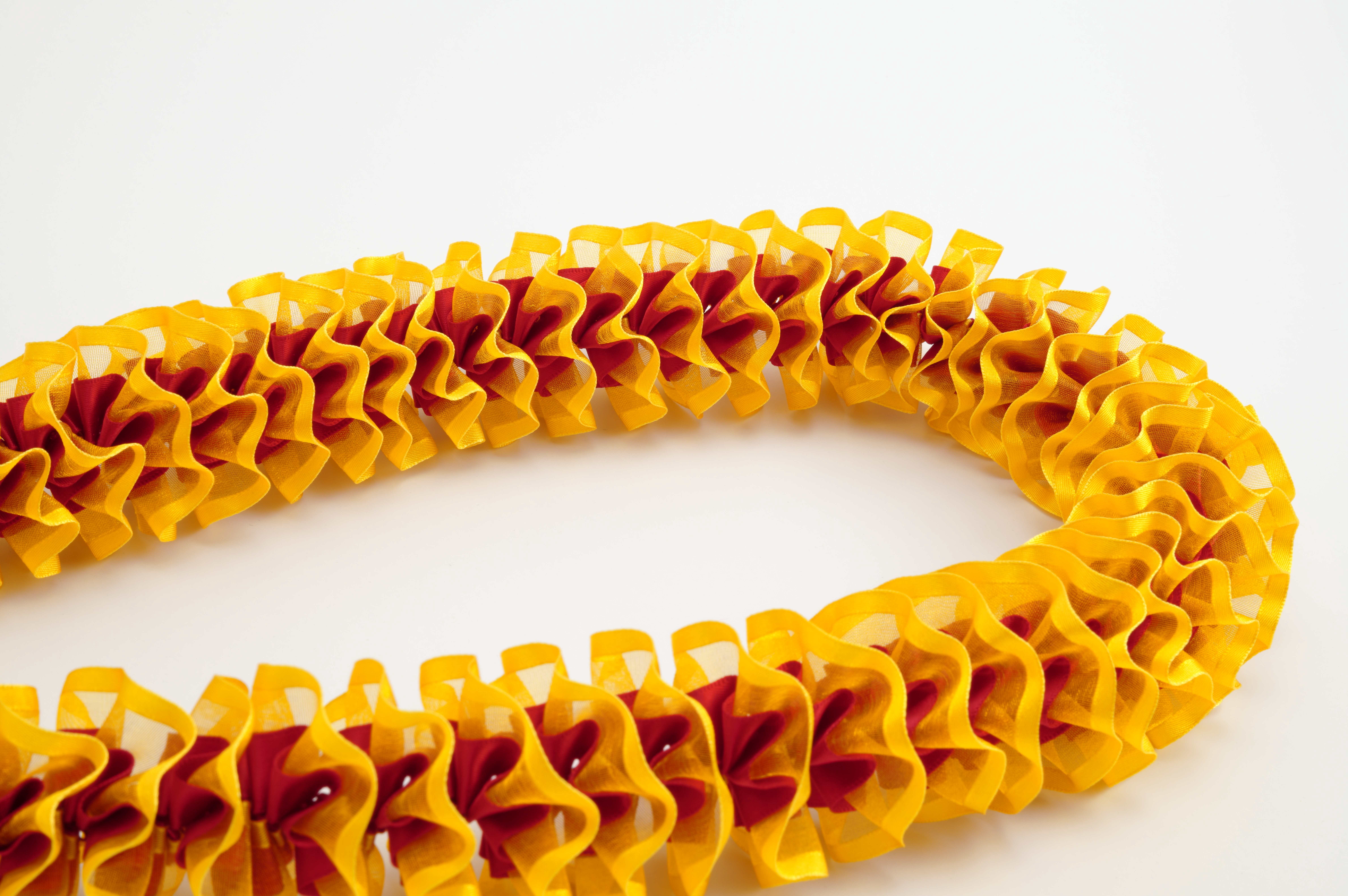 Maxport Corporation Ribbon Lei Red/lt. Gold