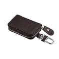 thumbnail image 1 of Unique Bargains Car Key Case Faux Leather Zipper Multifunctional Car Fob Key Case for Auto Remote Key Dark Brown, 1 of 7
