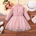 thumbnail image 6 of Sngxgn Girl Party Dress Long Sleeve A-Line Dresses(Pink,6Y), 6 of 7