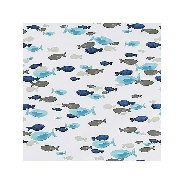 Fish Pattern Print Tablecloth Square Table Cloth Overlay for Outdoor  Picnics, Dinner Parties, 4pcs