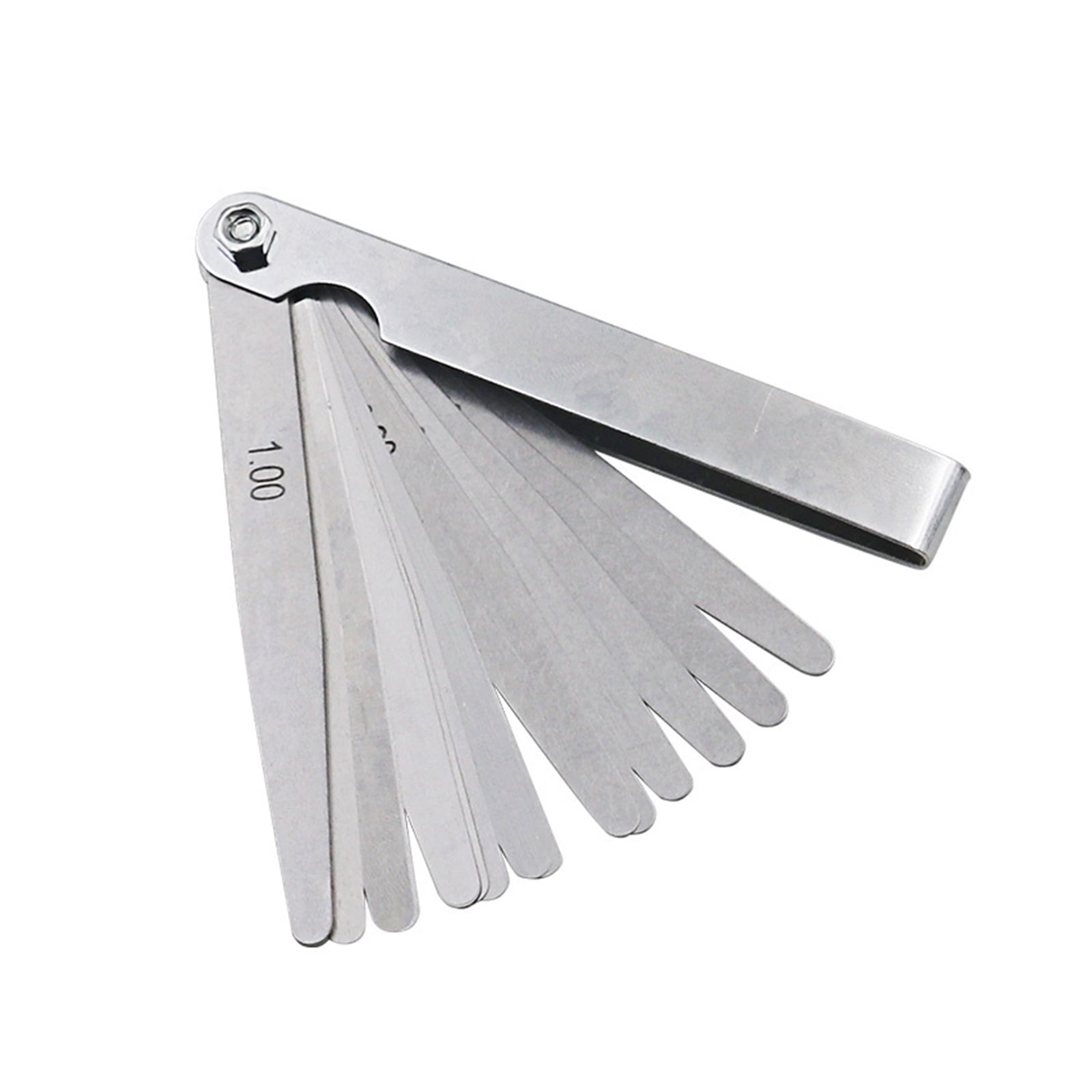 0.02 To 1.00mm 15 Blades Thickness Gap Metric Filler Feeler Gauge Measure Tools