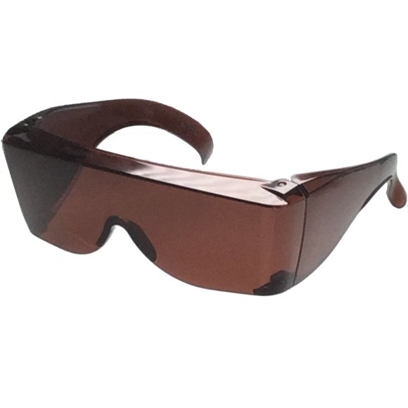 grinderPUNCH Blue Blocker Extra Large Fit COVER Over Polycarbonate Rx Sunglasses Safety drive put
