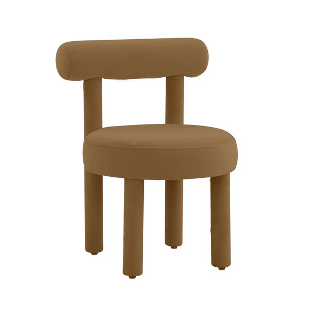 TOV Furniture Carmel Cognac Velvet Chair - Walmart.com