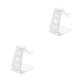 thumbnail image 2 of Bearachild Soporte de teléfono plegable universal Soporte de plástico plegable para teléfono móvil de escritorio para teléfono inteligente Soporte de blanco 2piezas, 2 of 5
