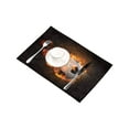 thumbnail image 3 of MKHERT Sports Decor Soccer Ball Burning in Fire Placemats Table Mats for Dining Room Kitchen Table Decoration 12x18 inch,Set of 4, 3 of 4