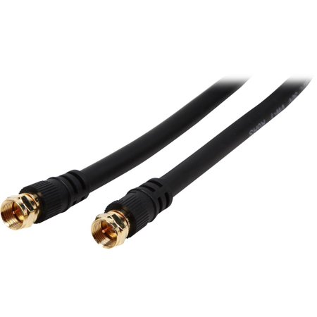 UPC: 0757120291329 | C2G 29132 Value Series F-Type RG6 Coaxial Video Cable  Black (6 Feet  1.82 Meters)