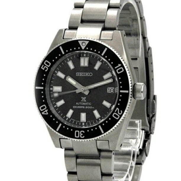 Authenticated Used Seiko Prospex Diver Black Silver Scuba 6R35-00P0 SS SEIKO  Watch Automatic Winding Date Divers Rotating Bezel Men's 40mm 