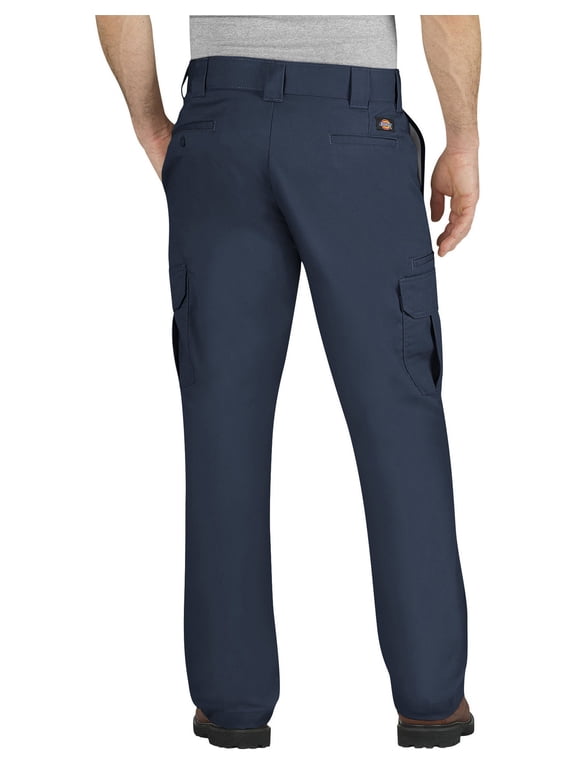 DICKIES REGULAR FIT STRAIGHT LEG TWILL CARGO PANT DARK NAVY WP595DN Size 52 Length 30