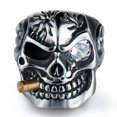 thumbnail image 2 of RSAMD Vintage Mens Silver Stainless Steel Gothic Punk Biker Rings Jewelry lots Sz8-15-10-#29, 2 of 2