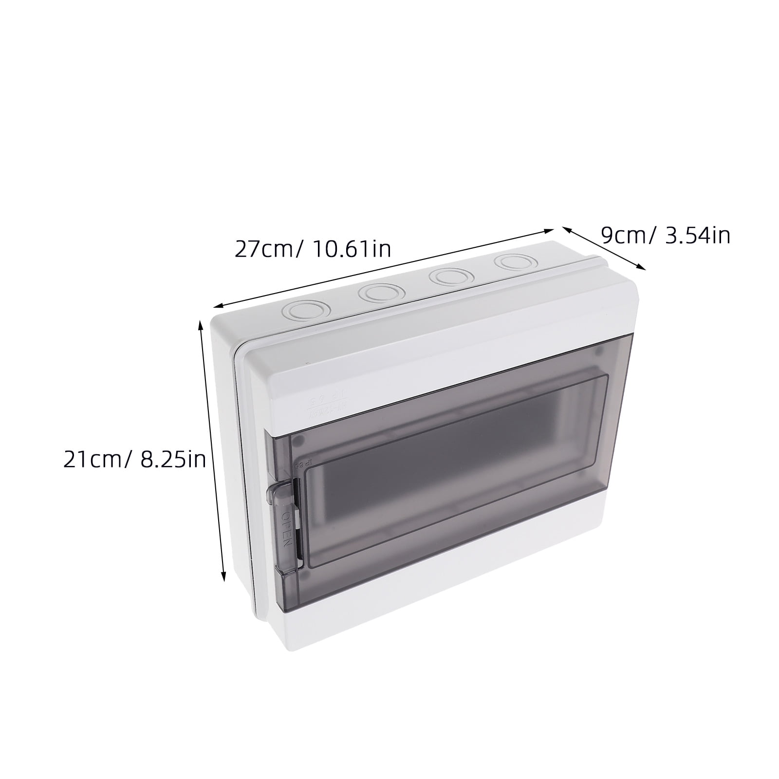WEUVEB Outdoor Electrical Distribution Box, Plastic, Compact Design Ideal for High Humidity and Weather-Resistant Use