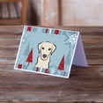 thumbnail image 2 of Winter Holiday Yellow Labrador Greeting Cards and Envelopes Pack of 8, 2 of 2