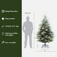 thumbnail image 3 of 7Ft Pre-Lit Green Artificial Fir Christmas Tree with Mistletoe Decorations, 3 of 11