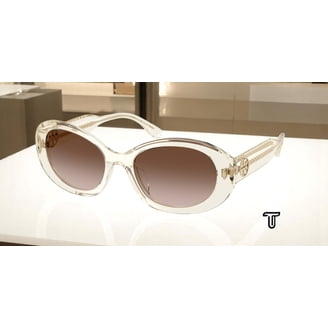 Tory Burch Kira TY7195U Ivory Horn Brown Woman Sunglasses 55mm New Tory Burch Woman Irregular Sunglasses TY7195U 194203  main image 2