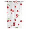 thumbnail image 2 of nqOlkjepod Outdoor Curtains for Patio Waterproof, Cherry Rustic Outdoor Privacy Panels Grommet, Spring Summer Tropic Fruit Watercolor Blackout Outside Curtains for Porch/Cabana 54"x84", 1 Panel, 2 of 8
