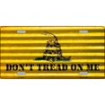 thumbnail image 1 of Dont Tread On Me Corrugated Metal License Plate, 1 of 1
