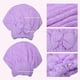 thumbnail image 5 of 2 toallas de secado de pelo de forro polar coralino, gorro de toalla de secado rápido, ligero y fuerte absorbente, para después del baño, secado del cabello, morado y verde, 5 of 7
