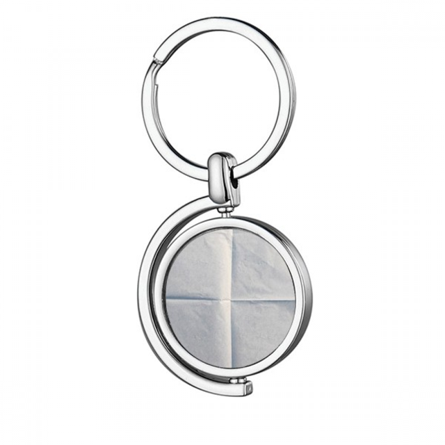Llavero de Metal Unbranded Textura de papel limpio aseado fold Rotating keychain