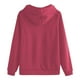 thumbnail image 4 of Ropa para adolescentes,Sudadera con capucha para mujer, blusa de manga larga y cuello redondo, bolsillo tipo canguro, tejido suave y transpirable, ropa informal para estar en casa, sopatenor, 4 of 8