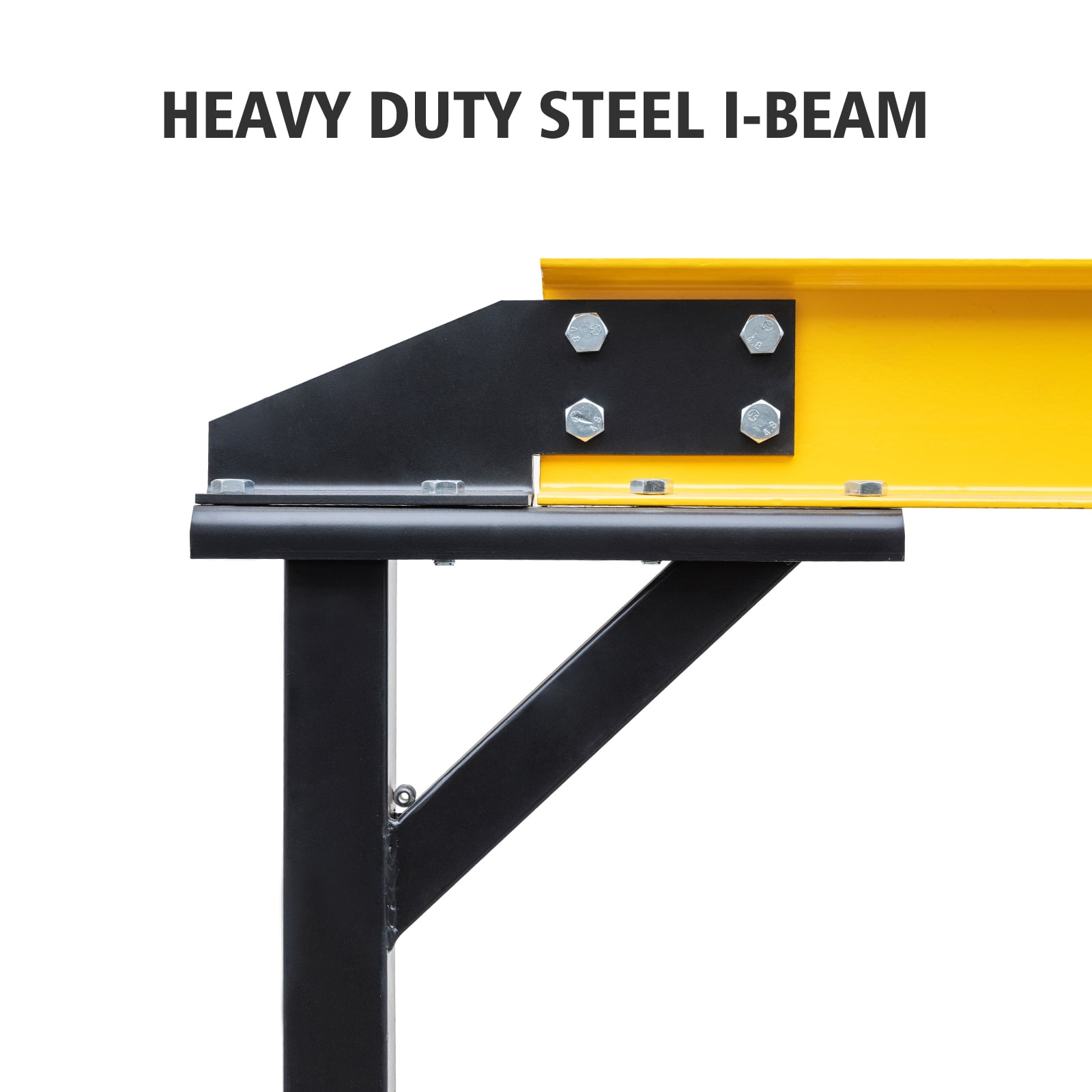 Telyswee 4000 Lbs Adjustable Gantry Crane 2 Ton Capacity Portable Shop Lift Hoist, Adjustable Height from 97" to 141", for Factories, Construction Site, Warehouse