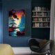 thumbnail image 1 of Cuadros Decorativos Kit de pintura por números DIY Sunset Mountain Oil Art Picture Craft Home Decor (4) Wdftyju embutido en tela, 1 of 1