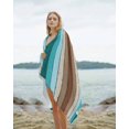 thumbnail image 2 of Aqua Teal Beach Towels Oversized Super Absorbent, Farmhouse Wood Grain Vintage Brown Striped Lightweight Bath Towel Quick Dry Sets For Bathroom/Pool/Rv Camping/Beach Play/Gym Room/Picnic 31"x62", 2 of 8