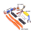 thumbnail image 2 of 2212 1400KV Motor+30A ESC+SG90 Servo+8060 Propeller Set for RC Plane Quadcopter Fixed Wing Plane Helicopter Aircraft, 2 of 6