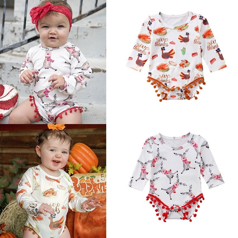 baby girl thanksgiving romper
