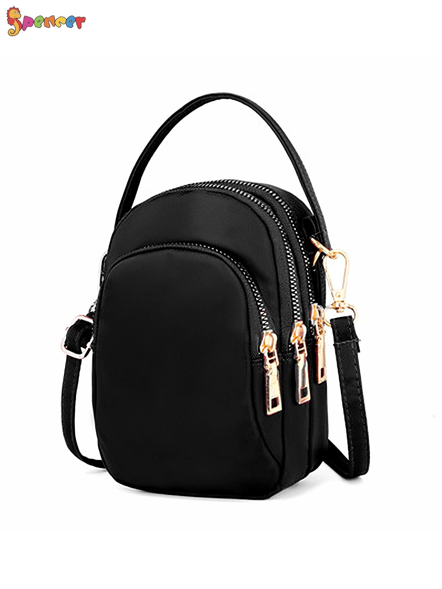 Mini Sac Bandoulière Nylon Pour Téléphone - Sangle Réglable 140cm - 5 Couleurs - Léger Et Portable - 14