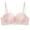 AB271 Pink, variant on Satin Lace Bra For Women Half Cup Push Up Thin Straps Bras Thick Comfortable Seamless Bra