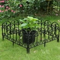 thumbnail image 7 of 5Pcs Black Plastic Decorative Garden Fence Border Edging for Landscaped Yard Patio Garden, 7 of 7