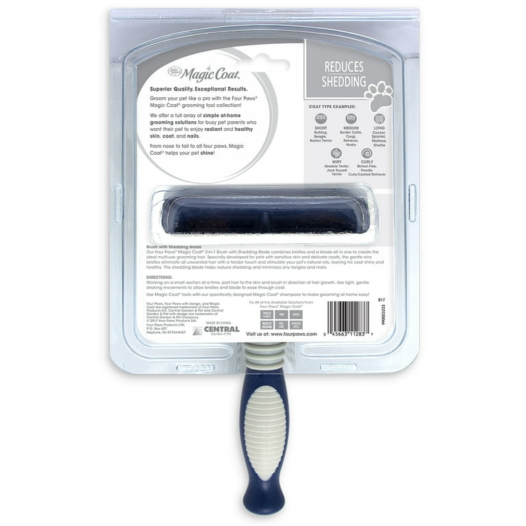 MAGIC COAT PRO 2 IN 1 BRUSH WITH SHEDDING BLADE MAGIC COAT PRO 2 IN 1 BRUSH WITH SHEDDING BLADE