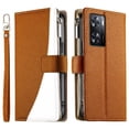 thumbnail image 1 of Funda cartera GANGXUN para OPPO A57 4G/A77 4G , cuero PU con tarjetero, cremallera, correa de mano, soporte y protección 440°, 1 of 6
