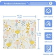 thumbnail image 5 of Cartoon Plants Wash Cloth Set of 2, 12 x 12 Inch Cotton Baby Washcloths Highly Absorbent and Soft Feel Fingertip Towels Face Towels for Bathroom, Gym, Spa Washcloth Gift, 5 of 7