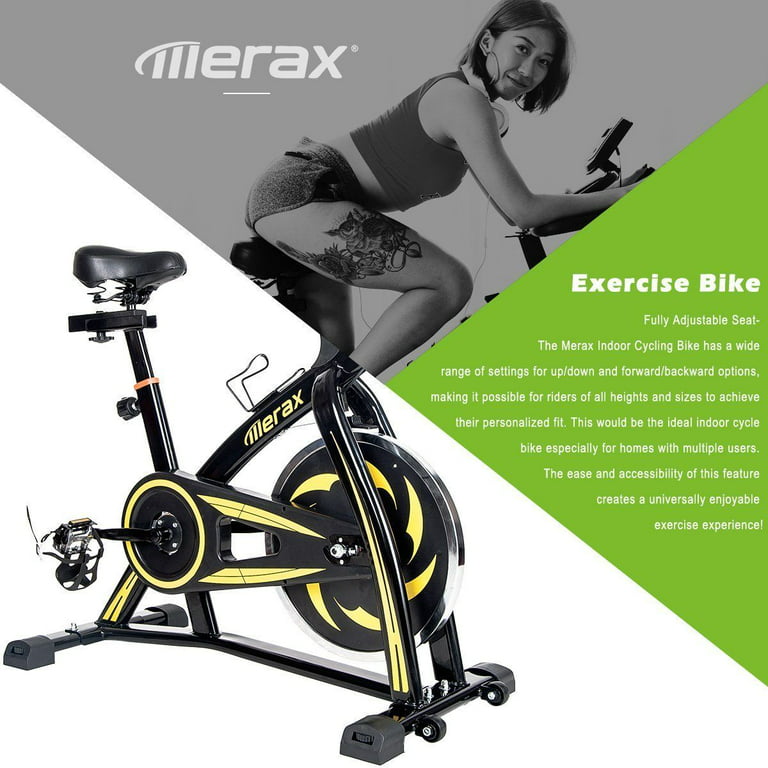 Merax Indoor Cycling Bike Trainer Exercise Bicycle With Multi