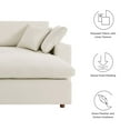 thumbnail image 4 of Modway Commix Down Filled Overstuffed Sectional Sofa in Light Beige, 4 of 8