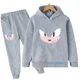 thumbnail image 3 of Conjunto de sudadera con capucha de Sonic, chándal de dibujos animados, sudadera con capucha y pantalones deportivos, sudaderas de 2 piezas para niños, 3 of 5