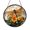Acrylic 3.5 Inch, variant on Amber Winged Dragonfly And Orange Marigold Suncatcher Wall Plaque Glass