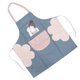 thumbnail image 5 of Delantal impermeable con estampado de chica guapa para cosméticos, para hornear, barbacoa y cocinar, con bolsillo, gris, 5 of 14