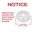 thumbnail image 2 of Kit de frenos delanteros Acinoparts con discos perforados y ranurados de 27,5 cm, 2 of 8
