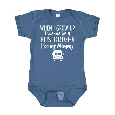 

Inktastic Future Bus Driver Like Mommy Gift Baby Boy or Baby Girl Bodysuit