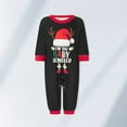 thumbnail image 4 of 2 Piece Matching Set Letter Printed Patchwork  Homewear Suits (Black S Men ), 4 of 8