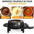thumbnail image 2 of Superjoe Electric Fondue Pot Set for Melting Chocolate Cheese, 3 Quart Fondue Set with Adjustable Temperature Control and 8 Color-Coded Forks, 1000W Non-Stick Fondue Maker for Dessert, Oil and Broth, 2 of 7