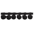thumbnail image 2 of Belagio 1.25" Wide x 10 Yards, Pom Trim, 1 Bolt, Black, 2 of 2