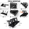 thumbnail image 3 of Porta Vasos Cafeteria Soporte para Tazas Encimera de Cocina con Soporte Plegable Recogedor de Tazas Estante para Tazas de Cafeter&iacute;a (Negro), 3 of 7