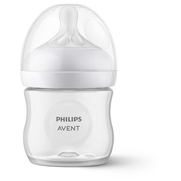 Philips Avent Natural Baby Bottle with Natural Response Nipple, Clear, 4oz, 1pk, SCY900/91