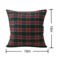 thumbnail image 3 of Christmas Plaid Throw Pillow with Insert, Tartan Decorative Cushion for Sofa, Couch and Holiday Home Decor, 3 of 6