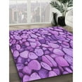 thumbnail image 2 of Ahgly Company Indoor Rectangle Patterned Violet Purple Area Rugs, 2' x 4', 2 of 6