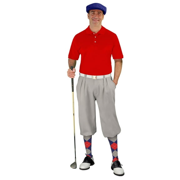 Golf Knickers Start-in-Style Traditional (Plus Fours) Outfit for Men - Taupe - 44"