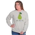 thumbnail image 3 of Cute Kawaii Perfect Pear Matching Set Unisex Plus Fleece Graphic Sweatshirt Brisco Brands 2X, 3 of 6